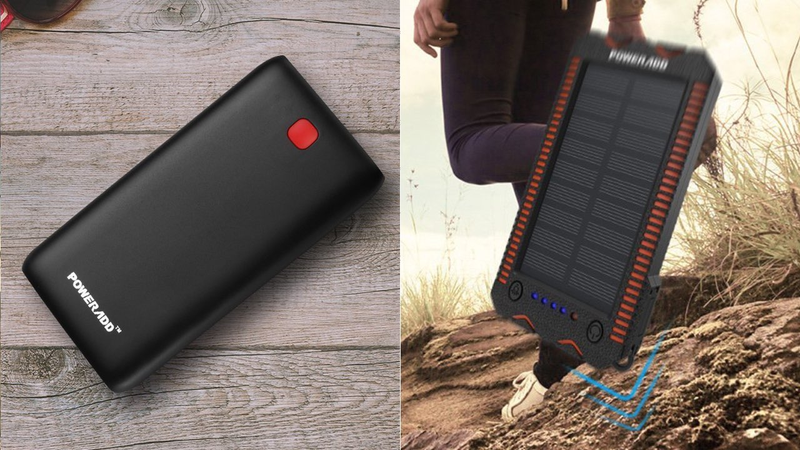Batería Poweradd Pilot X7 20,000mAh | $16 | AmazonBatería Poweradd Apollo 2 Solar 12,000mAh | $18 | Amazon